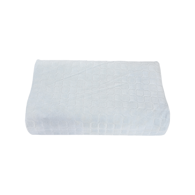 Vendita calda di alta qualità a basso prezzo ricamo anti russare cervicale a forma di B letto e hotel cuscino in memory foam per dormire ortopedico
