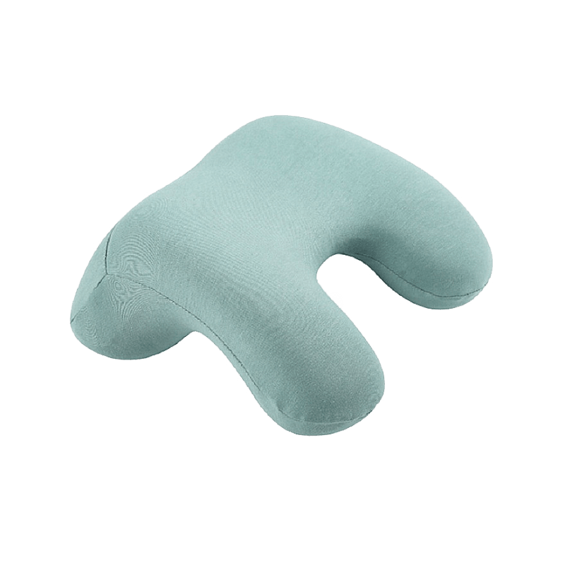 Comodo cuscino da viaggio portatile Cuscino da viaggio con supporto per il mento, cuscino da viaggio in silicone con modulo di memoria con logo personalizzato