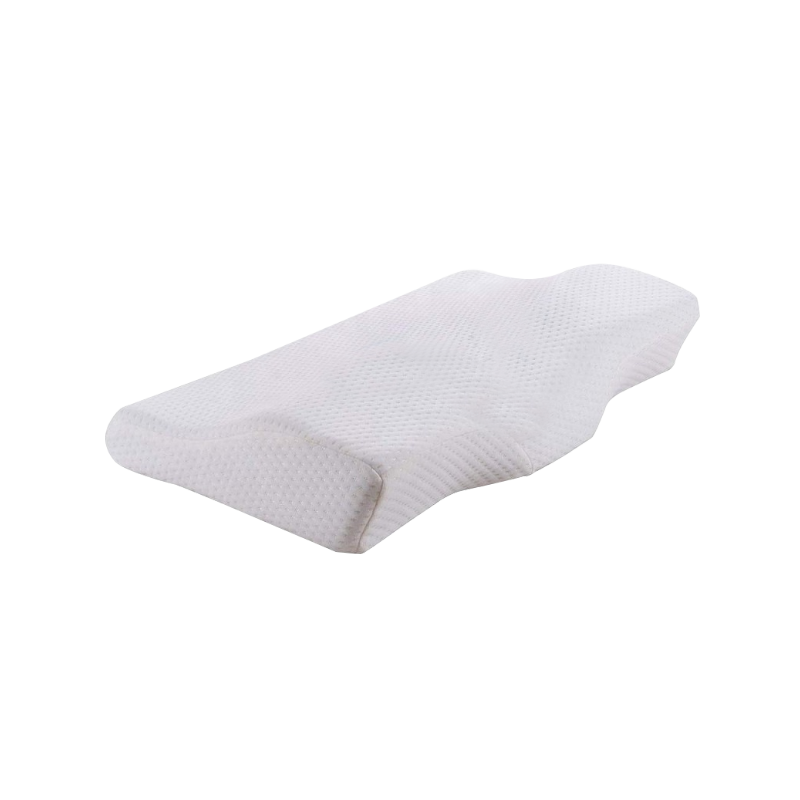 Cuscino sagomato in memory foam per letto, cuscino per collo in carbone di bambù, cuscino ortopedico per la cura della cervice, per chi dorme sul fianco e sulla schiena