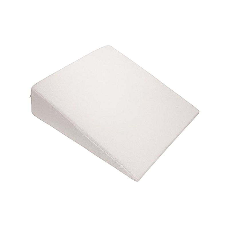 Cuscino a cuneo per letto, sistema di cuscino inclinato in memory foam pieghevole regolabile per gambe e cuscino triangolare con supporto per la schiena