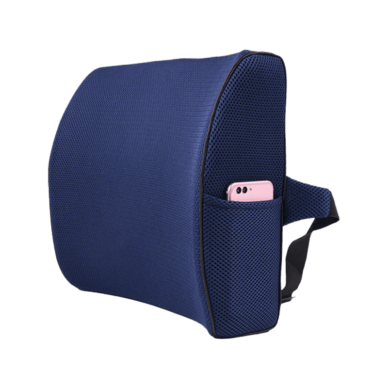 Cuscino di supporto lombare con copertura in rete permeabile all'aria Comodo cuscino posteriore in memory foam