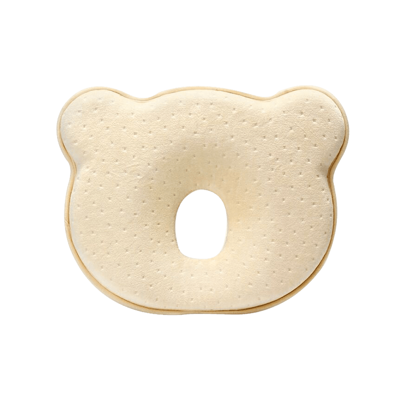 Cuscino per la testa antipiatto per bambini in memory foam in tessuto di velluto