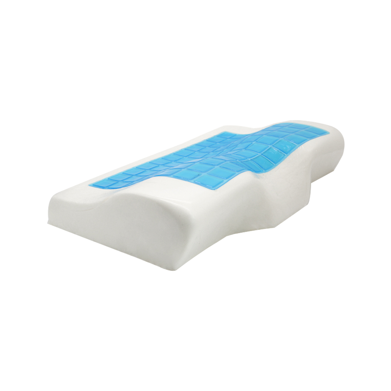 Vendita calda Cuscino a forma di contorno Gel Raffreddamento Comodo cuscino per il collo in memory foam con rivestimento rimovibile