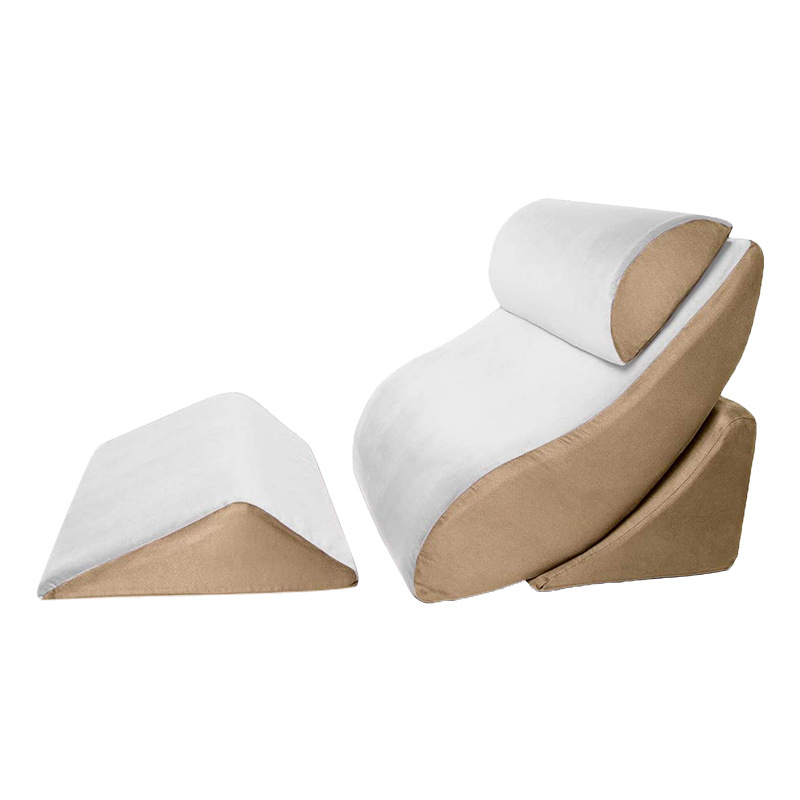 Set di assorbenti multifunzionali per anziani donne incinte cuscino triangolare comodino grande cuscino per la schiena cuscino antireflusso gastroesofageo