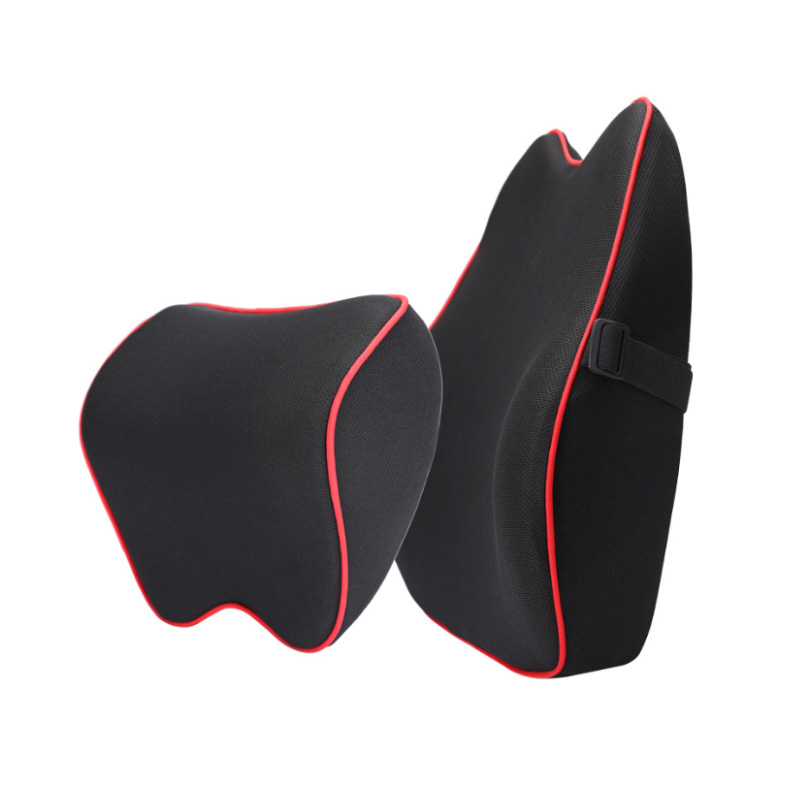 Yiwu Wenbao poggiatesta per auto supporto lombare set di cuscini per cuscino lombare in cotone con memoria per auto fornisce un trasporto di goccia