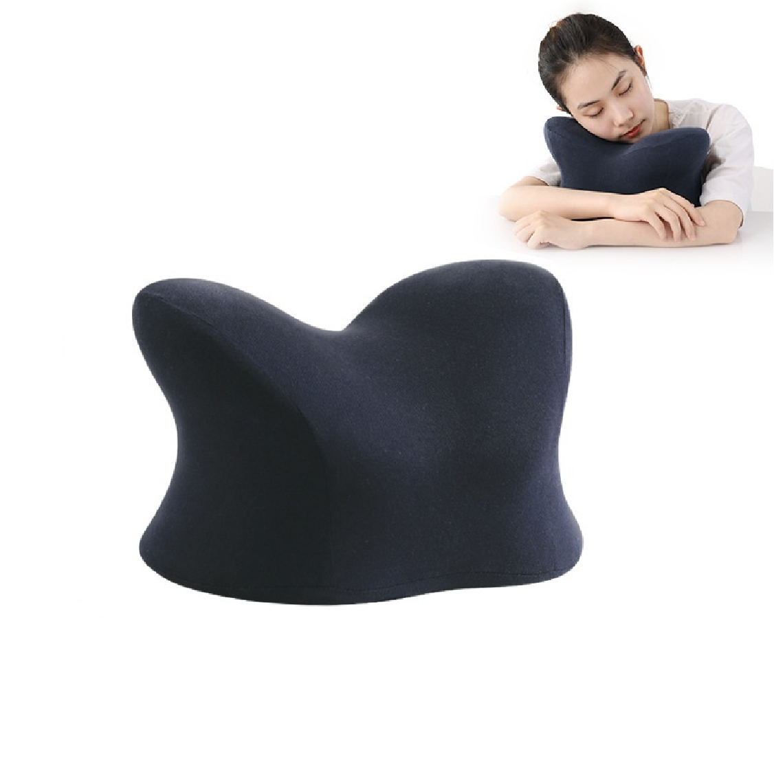 Cuscino per pisolino per studenti in memory foam a rimbalzo lento, cuscino per pisolino, cuscino per il collo