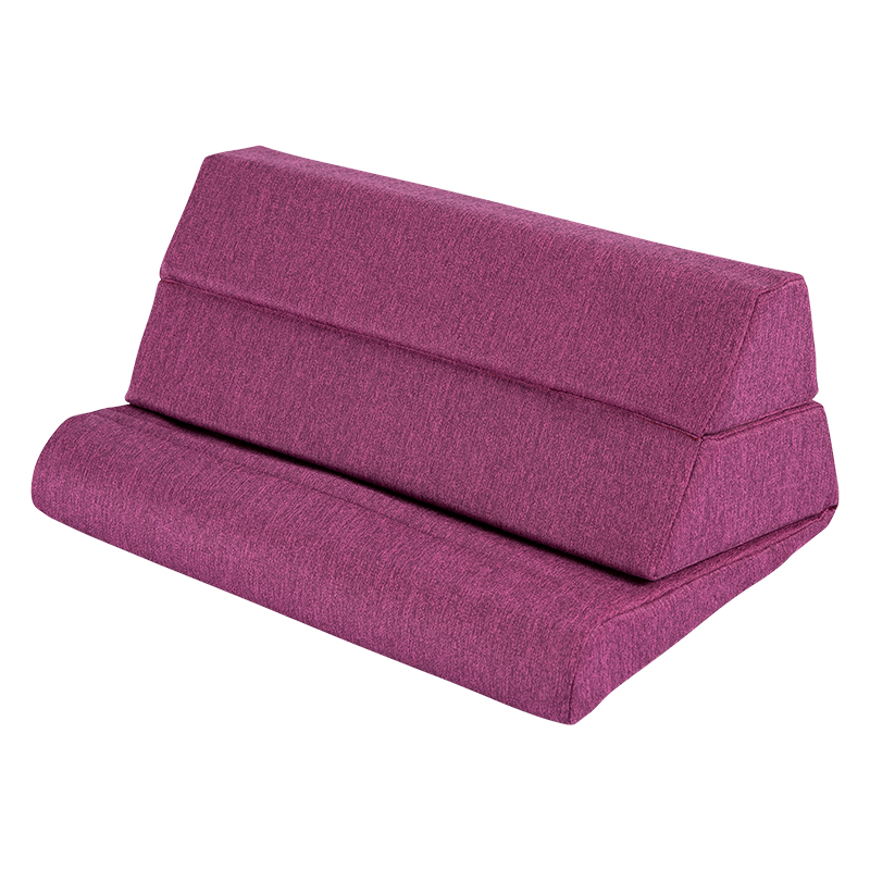 Cuscino multifunzione pieghevole in memory foam 3 in 1, supporto per tablet e tablet con spazio per riporre gli oggetti